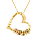 Tied Hearts Necklace ( Rose Gold )