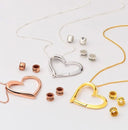 Tied Hearts Necklace (Silver)